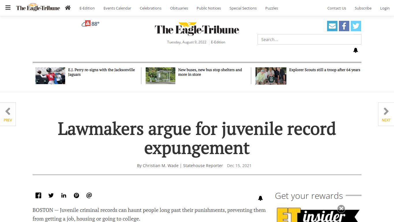 Lawmakers argue for juvenile record expungement ...